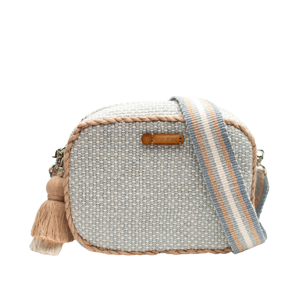 Izel Crossbody-Cacao/Blue/Whte